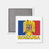 Roemeense wapenschild magneet (Voorkant / Achterkant)
