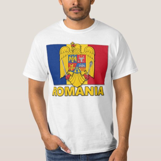 Roemeense wapenschild t-shirt (Voorkant)