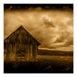 roemeense westerne boerderijboerderij perfect poster