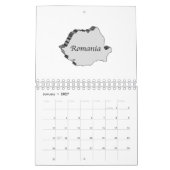 Roemenië 3D-kaart Kalender (Jan 2027)