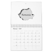 Roemenië 3D-kaart Kalender (Feb 2027)