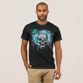 roemenië blauw hemd t-shirt (Voorkant volledig)
