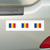 Roemenië Bumpersticker (Op auto)