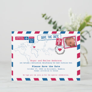 Roemenië Christening Baptism Save the Date
