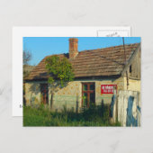 Roemenië, dorpshuis te koop briefkaart (Voorkant / Achterkant)