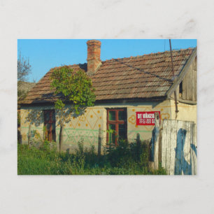Roemenië, dorpshuis te koop briefkaart