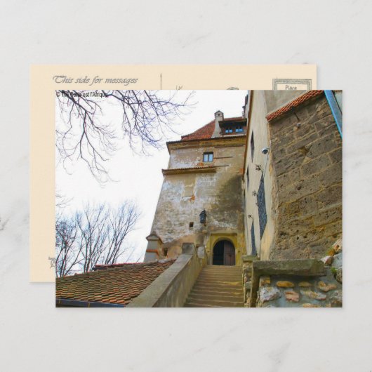 Roemenië, Dracula's kasteel, Bran, Transsylvanië, Briefkaart (Voorkant / Achterkant)