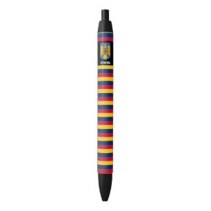 Roemenië Flag Cute Patriotic Zwarte Inkt Pen