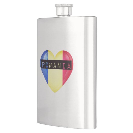 Roemenië Flag Heart Flacon (Links)