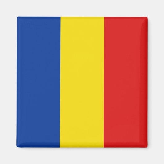 Roemenië Flag Magnet (Voorkant)