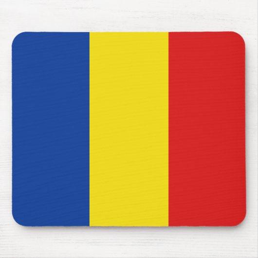 Roemenië Flag Mousepad Muismat (Voorkant)