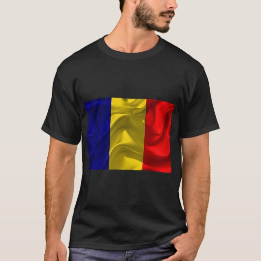Roemenië Flag Pride T-shirt Design (Voorkant)