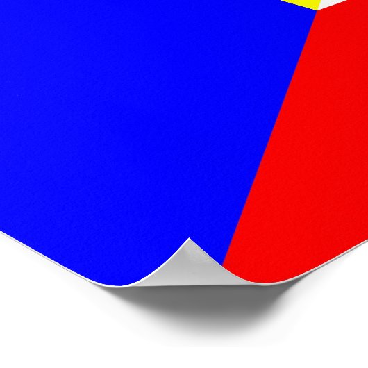 roemenië - hongarije - halve symbool poster (Hoek)