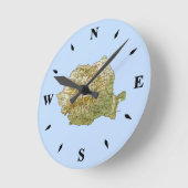 Roemenië Kaartklok Ronde Klok (Hoek)