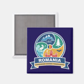 Roemenië Karpaten Donau Transsylvanië Magneet (Voorkant / Achterkant)
