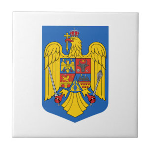 Roemenië land wapen wapenschild symbool embleem vl tegeltje