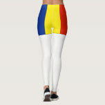 Roemenië Leggings<br><div class="desc">Roemeense vlagkleuren: Blauw Geel,  Rood</div>