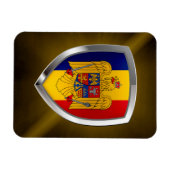 Roemenië Metallic Emblem Magneet (Horizontaal)