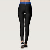 Roemenië mode leggings, patriottische, Roemeense v Leggings (Achterkant)