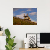 Roemenië, Moldavië, een houten orthodoxe kerk Poster (Thuiskantoor)