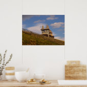 Roemenië, Moldavië, een houten orthodoxe kerk Poster (Keuken)