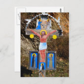 Roemenië, Moldavië, het schiereiland Wayside Briefkaart (Voorkant / Achterkant)