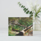 Roemenië, Moldavië, houten waterloop Briefkaart (Staand voorkant)