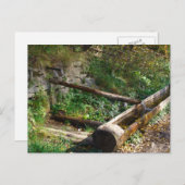 Roemenië, Moldavië, houten waterloop Briefkaart (Voorkant / Achterkant)