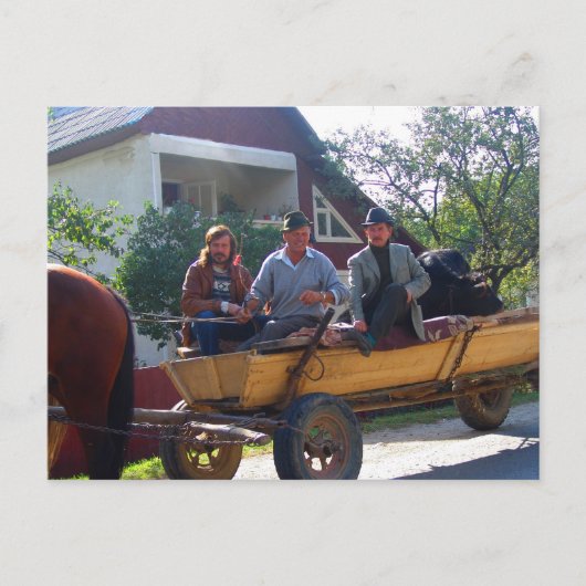 Roemenië, Moldova, de avond zet om Briefkaart (Voorkant)