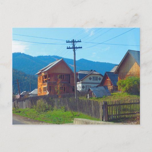 Roemenië, Moldova, Landbouwdorp Briefkaart (Voorkant)