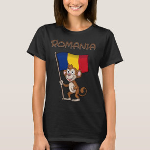 Roemenië Monkey Roemeense Fans T-shirt