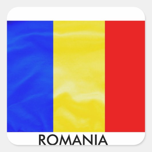 Roemenië naar Oost-Europese land vlag Sticker (Voorkant)