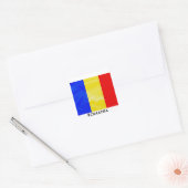 Roemenië naar Oost-Europese land vlag Sticker (Envelop)