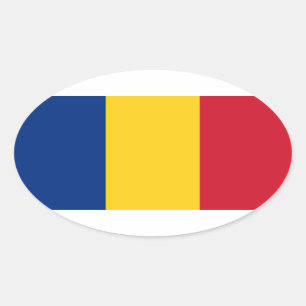 Roemenië Ovale Sticker