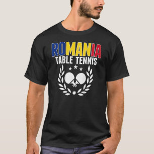Roemenië Ping Pong Roemeense Tennis Suppor T-shirt