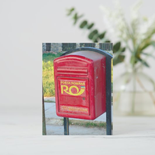 Roemenië, postbus briefkaart (Staand voorkant)