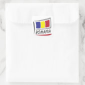 Roemenië Pride X Vlag Vierkante Sticker (Tas)