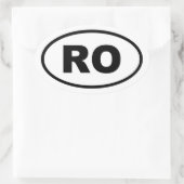 Roemenië RO European Ovale Sticker (Tas)