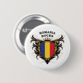 Roemenië Rocks Ronde Button 5,7 Cm (Voorkant /achterkant)