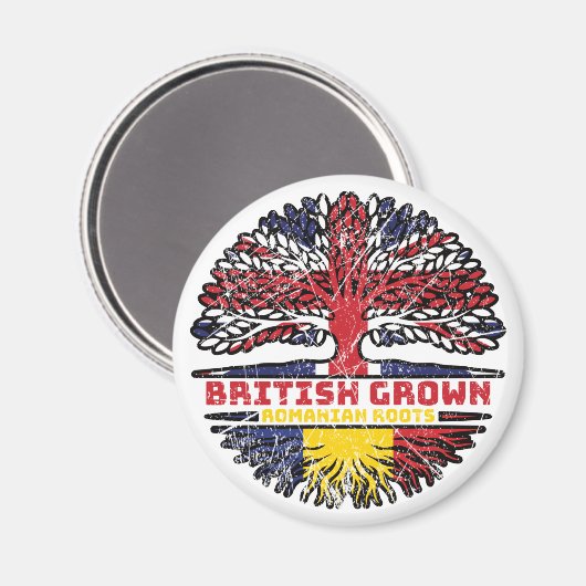 Roemenië Roemeens Verenigd Koninkrijk - Britse boo Magneet (Voorkant / Achterkant)