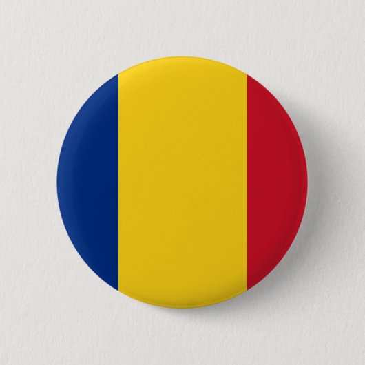 Roemenië - Roemeense vlag - Drapelul României Ronde Button 5,7 Cm (Voorkant)