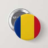 Roemenië - Roemeense vlag - Drapelul României Ronde Button 5,7 Cm (Voorkant /achterkant)