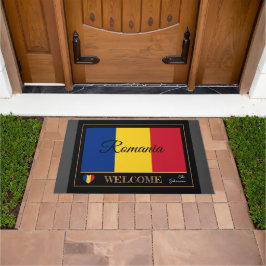 Roemenië & Roemeense vlag huis matten / sport Welk