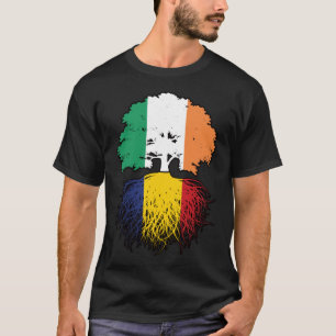 Roemenië Roemenië - Irish Tree Roots Flag T-shirt