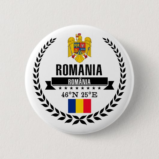 Roemenië Ronde Button 5,7 Cm (Voorkant)