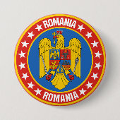 Roemenië Ronde Button 7,6 Cm (Voorkant)