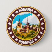 Roemenië Ronde Button 7,6 Cm (Voorkant)