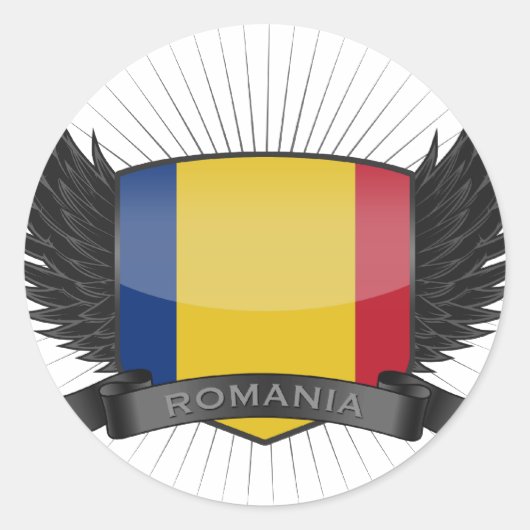 ROEMENIË RONDE STICKER (Voorkant)