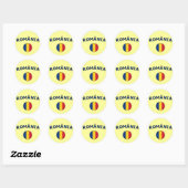 Roemenië Ronde Sticker (Vel)
