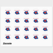 Roemenië Ronde Sticker (Vel)